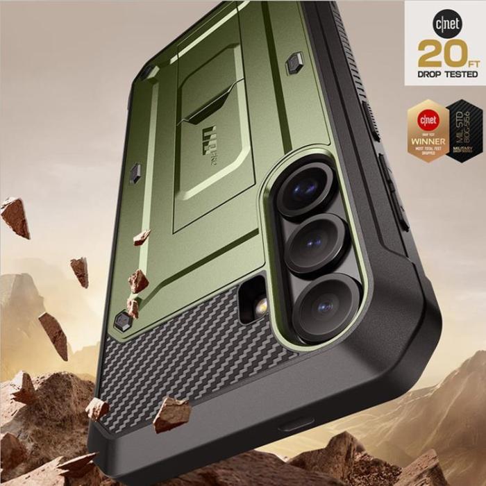 UTGATT - SupCase Galaxy S25 Mobilskal Unicorn Beetle Pro 2-Set - Guldan