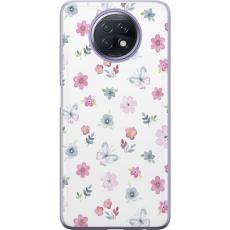 iSecrets - Mobilskal till Xiaomi Redmi Note 9T med Blommor och fjärillar