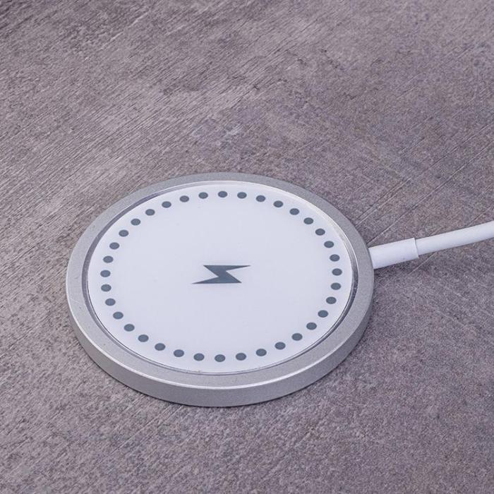 Maxlife - Maxlife 15W Trådlös Laddare Magnetisk - Vit