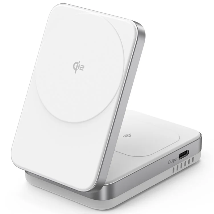 OEM - Qi2 MagSafe Trådlös Laddare iPhone, Airpods 15W YF-M29 - Vit