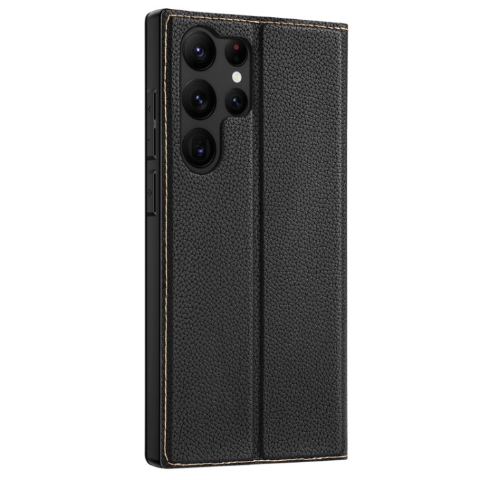 Dux Ducis - Dux Ducis Galaxy S23 Ultra Plånboksfodral Skin X2 Magnetic - Svart
