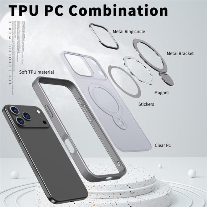 A-One Brand - iPhone 17 Pro Max Mobilskal MagSafe Rotating Kickstand