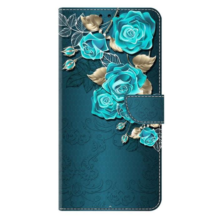 OEM - Samsung Galaxy S26/S26 Pro Plånboksfodral Magnetlås Konstläder Blå Ros