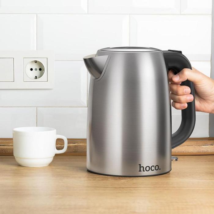 Hoco - Hoco Elektrisk Vattenkokare 1.7L Rostfritt Stål HE12