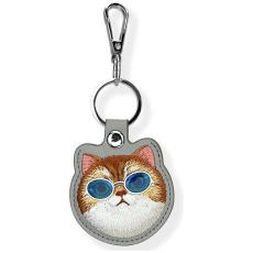 NIMMY - Nimmy AirTag Skal Glasses Cool Cat - Grå