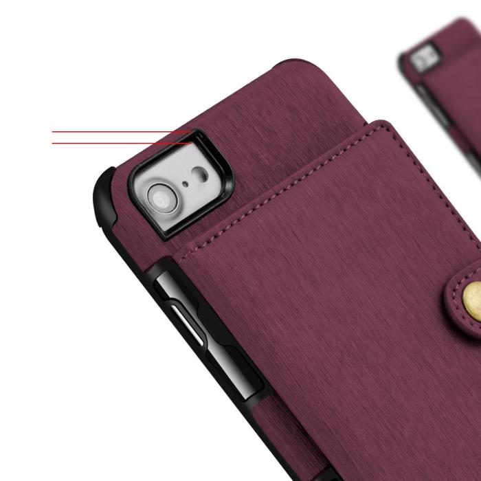 UTGATT1 - Anti-Drop Skal Med Kortfodral till iPhone 7/8/SE 2020 - Svart