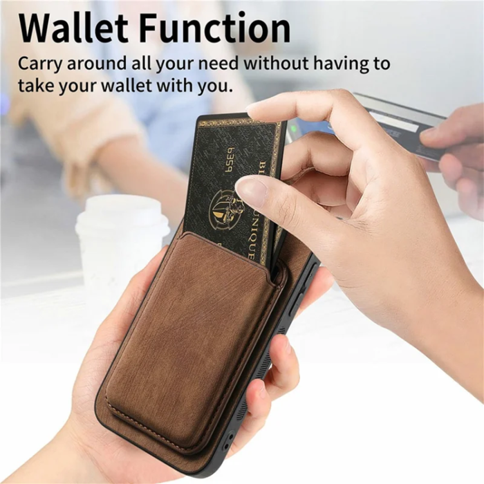 A-One Brand - iPhone 17 Pro Max Mobilskal Retro Detachable - Brun