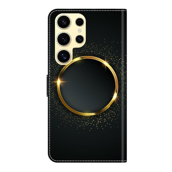 OEM - Samsung Galaxy S26 Ultra Plånboksfodral Konstläder Med Ställ - Guld Ring