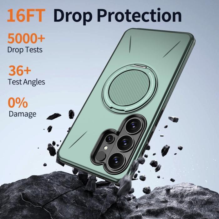 OEM - Mobilskal till Samsung Galaxy S26 Ultra Magnetiskt TPU + PC Baksida - Grön