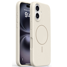 A-One Brand - iPhone 16 Mobilskal MagSafe Liquid Silikon Microfiber Lining - Antikvit