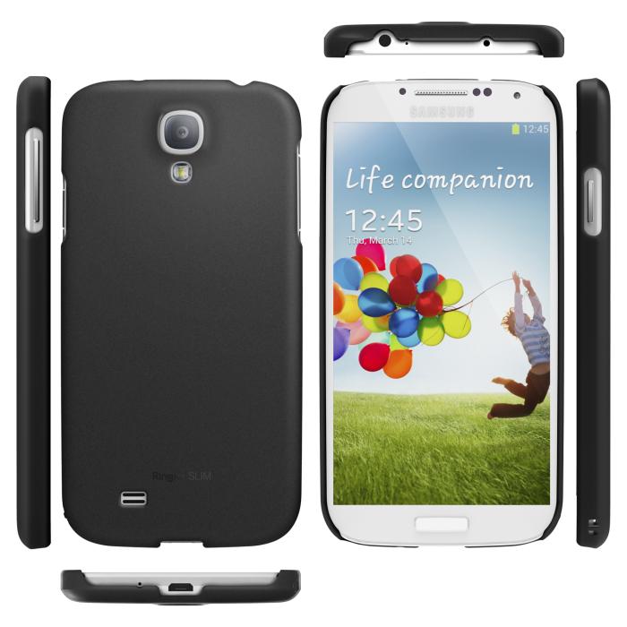 UTGATT4 - RINGKE Baksideskal till Samsung Galaxy S4 i9500 - (Svart)