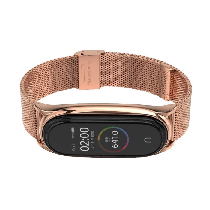 Tech-Protect - Tech-Protect Milaneseband Xiaomi Mi Smart Band 5 - Rose Gold
