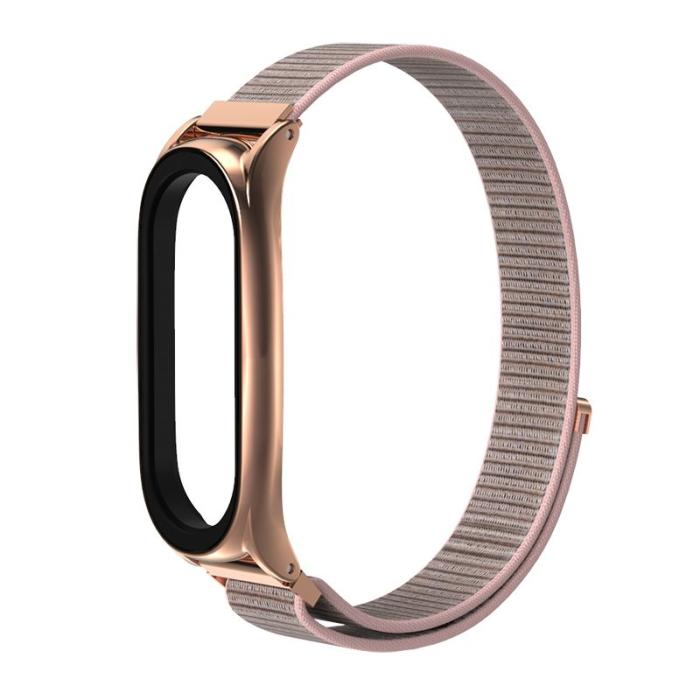 UTGATT5 - Tech-Protect Nylon Xiaomi Mi Smart Band 5 - Rose Gold