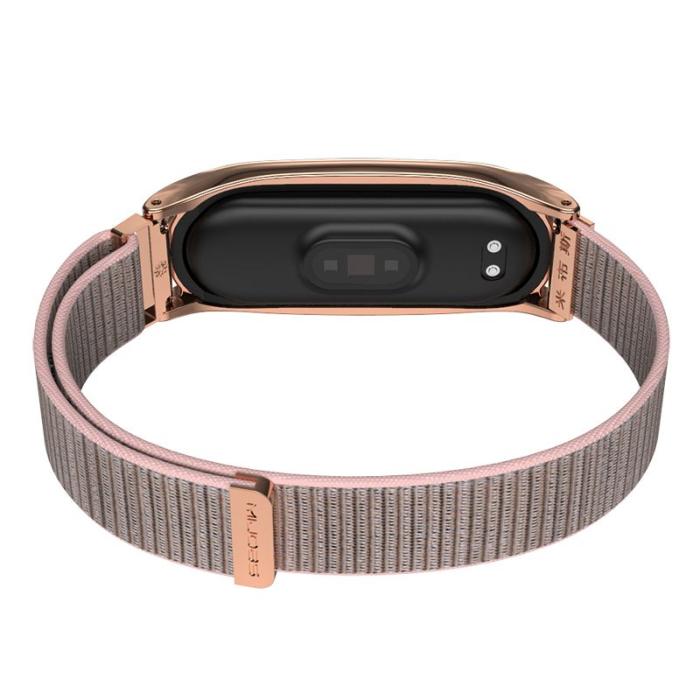 UTGATT5 - Tech-Protect Nylon Xiaomi Mi Smart Band 5 - Rose Gold
