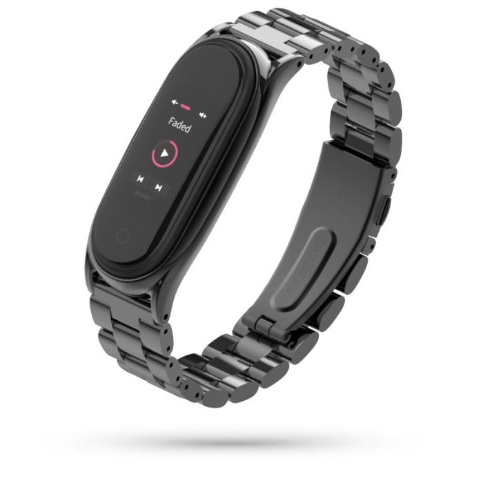 Tech-Protect - Tech-Protect Stainless Xiaomi Mi Smart Band 5 - Svart