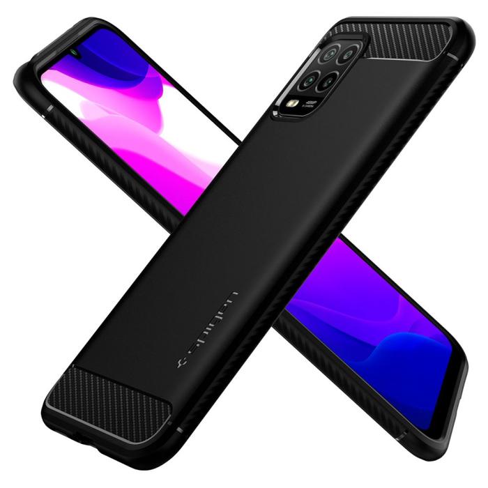 UTGATT5 - Spigen Rugged Armor Xiaomi Mi 10 Lite - Matte Black