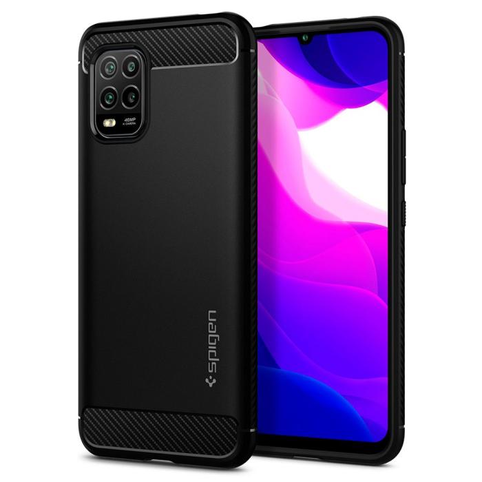 UTGATT5 - Spigen Rugged Armor Xiaomi Mi 10 Lite - Matte Black