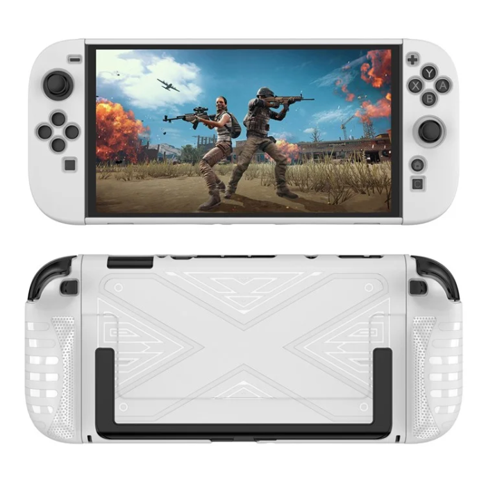 OEM - Nintendo Switch 2 Spelkonsol Skal med Stativ - Vit