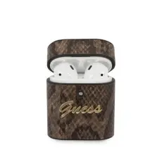 UTGATT1 - Guess Python Collection airpod skal Brun