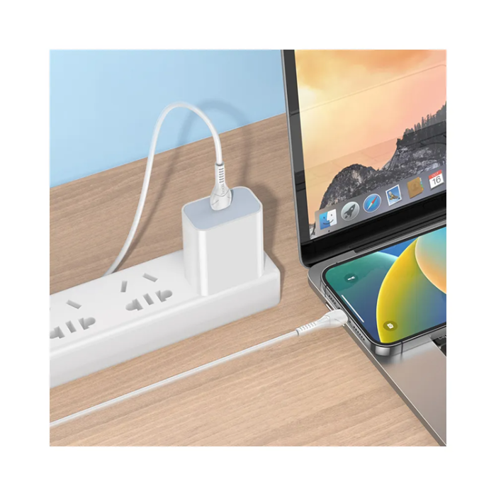 Hoco - HOCO USB-C till Lightning Kabel PD 27W X37 1 m white