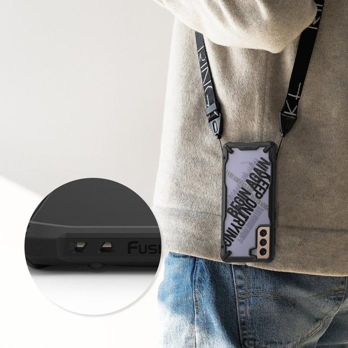 OEM - Ringke Fusion X Skal Samsung Galaxy S21 Plus 5G - Svart Routine