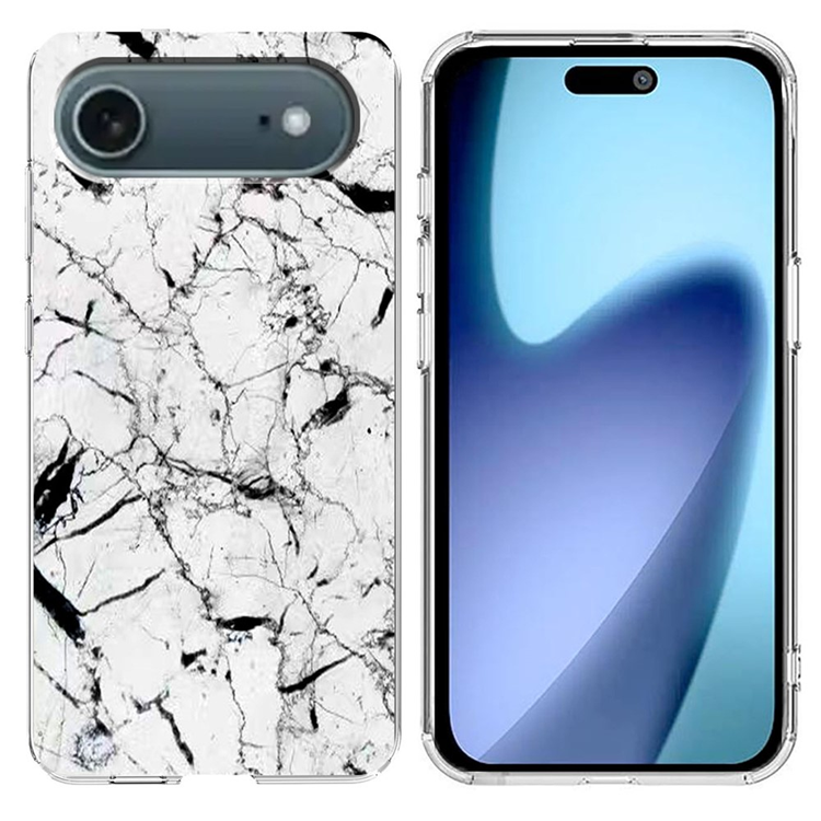 iPhone Air Mobilskal Marble Pattern Printing Soft - Vit | 2353 | AlltMobil