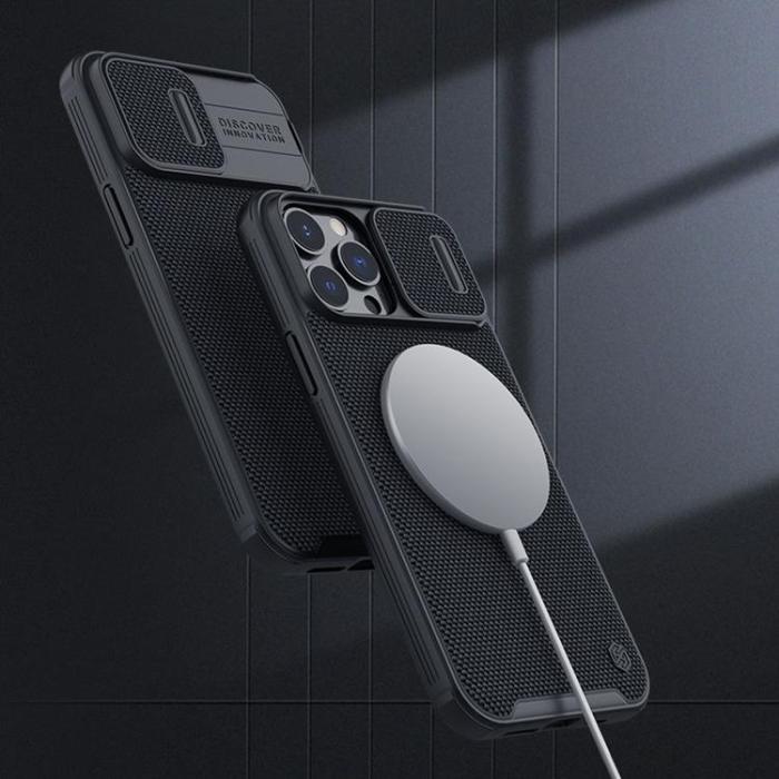 UTGATT1 - Nillkin Texture Pro Magnetic Magsafe Skal iPhone 13 Pro - Svart