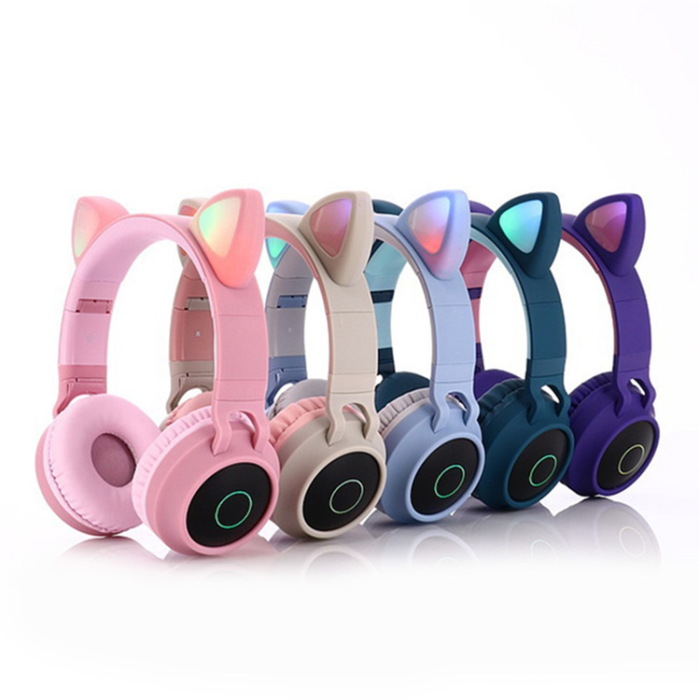 OEM - Over-Ear Hörlurar för Barn med Mic Bluetooth 5.0 Foldable - Khaki