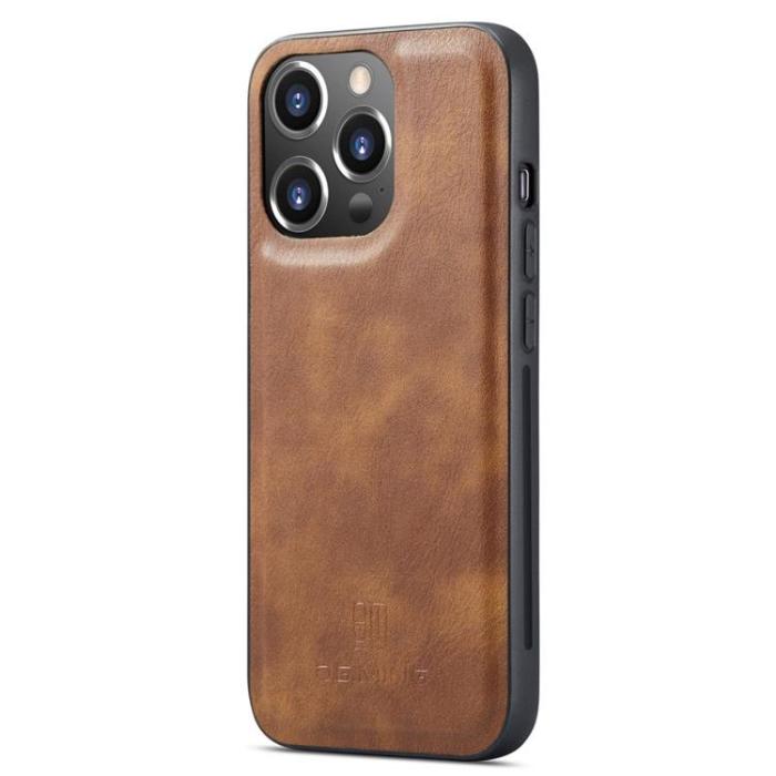 DG.MING - DG.MING iPhone 14 Pro Plånboksfodral Split Detachable Flip - Brun