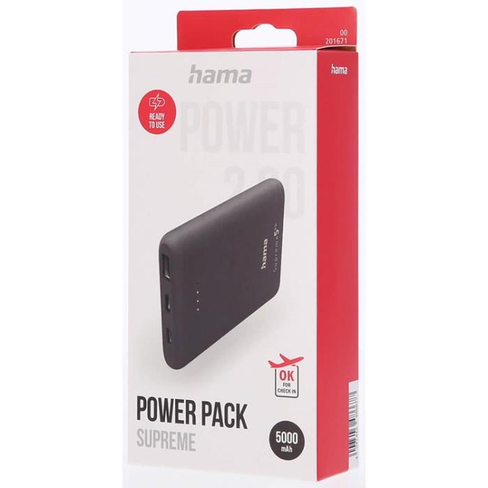 Hama - HAMA Powerbank Supreme 5000 mAh 5HD