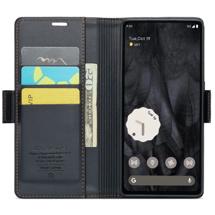 Caseme - Caseme Google Pixel 8 Pro Plånboksfodral - Svart