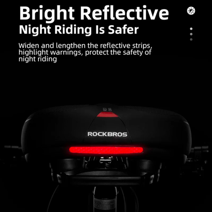 Rockbros - Rockbros Cykelsadel - svart och röd
