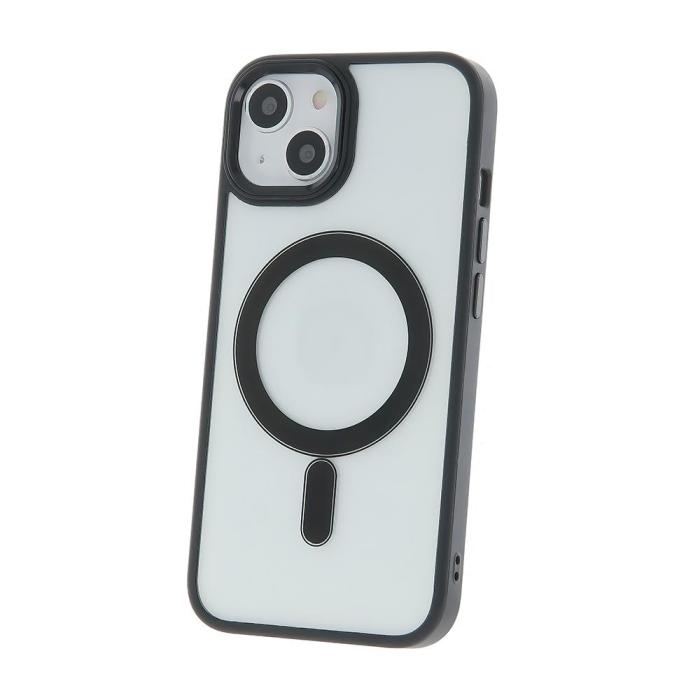 OEM - Satin Clear Magsafe Skal iPhone 13 Pro svart – Elegant Skydd