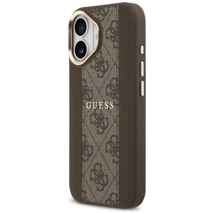Guess - Guess iPhone 17 Mobilskal Magsafe Stripe - Brun