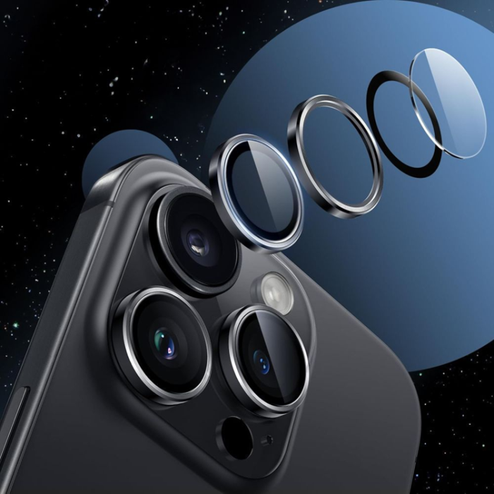 Hofi - Hofi Galaxy S25 Plus Härdat Glas Kameralinsskydd CamRing Pro Plus