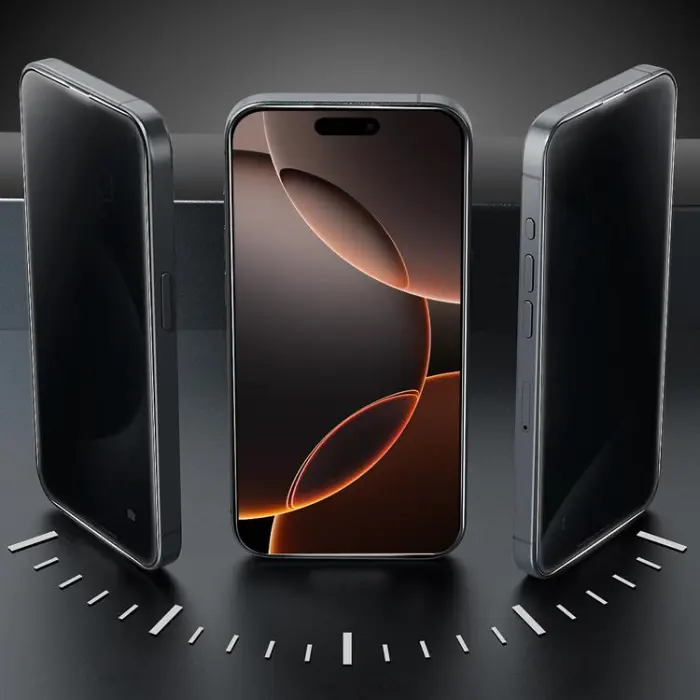 Boom of Sweden - LIVSTIDSGARANTI - BOOM iPhone 16 Pro Max Privacy Härdat Glas Skärmskydd 2st