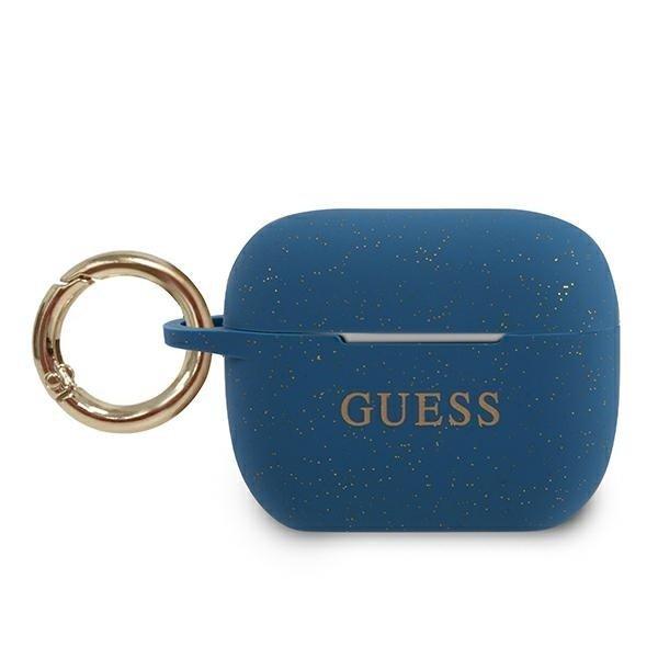 Guess Skal AirPods Pro Silicone Glitter - Blå | 2353 | AlltMobil