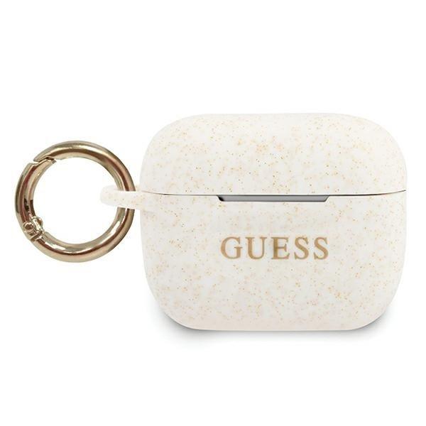 Guess Skal AirPods Pro Silicone Glitter - Vit | 2353 | AlltMobil