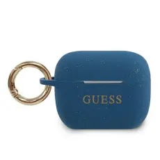Guess - Guess Skal AirPods Pro Silicone Glitter - Bl&aring;