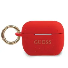 Guess - Guess Skal AirPods Pro Silicone Glitter - R&ouml;d