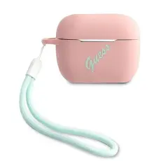 Guess - Guess Skal AirPods Pro Silicone Vintage - Rosa/Gr&ouml;n