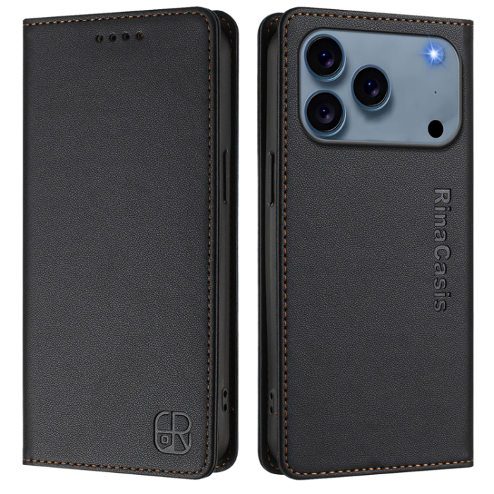 RINACASIS - RINACASIS iPhone 17 Pro Plånboksfodral RC01 RFID - Svart