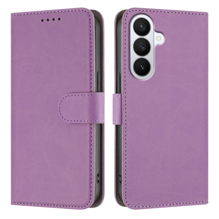A-One Brand - Galaxy S26 Pro Plånboksfodral Solid Color Läder - Ljuslila