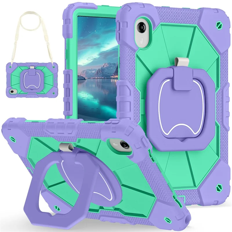 Lenovo M11/Idea Tab Mobilskal Silikon Kickstand (Lila/Mintgrön) | 2353 | AlltMobil