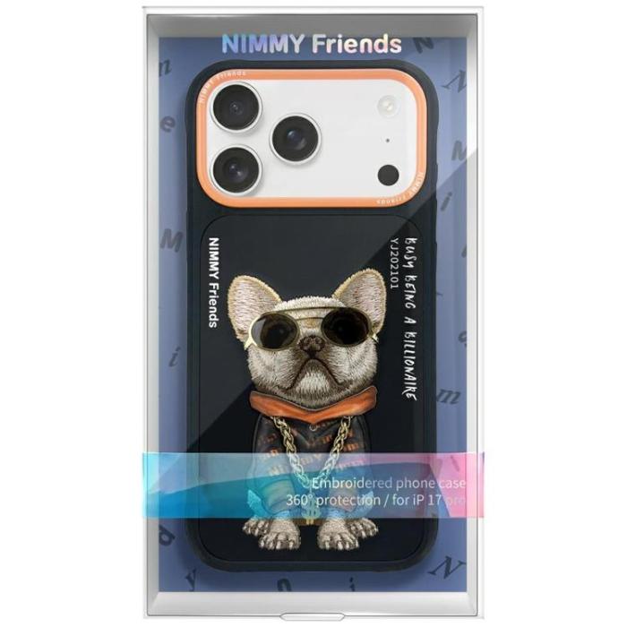 NIMMY - Nimmy iPhone 17 Mobilskal Glasses Cool Dog - Svart
