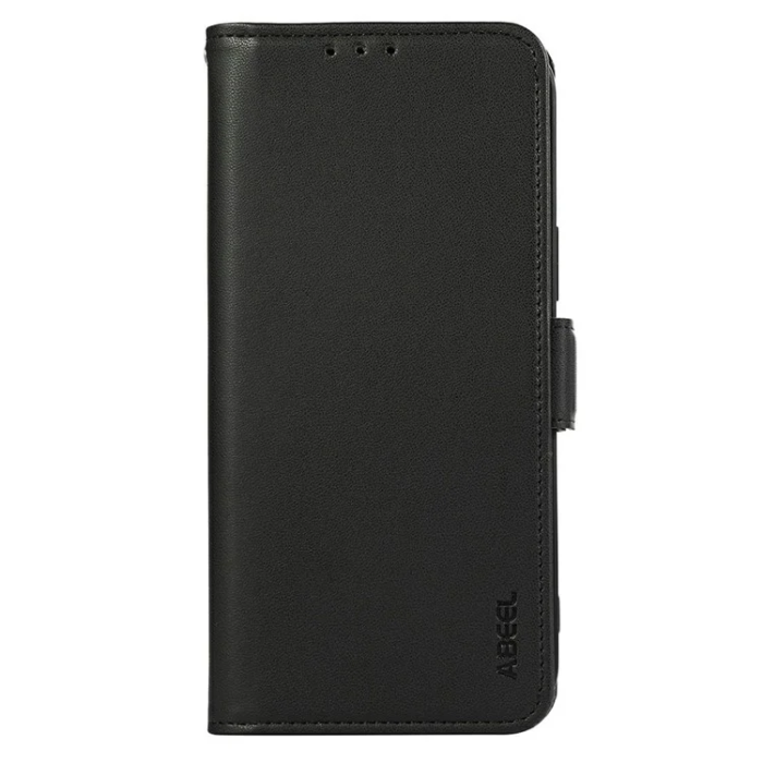ABEEL - ABEEL iPhone 17 Pro Max Plånboksfodral Läder RFID Skydd - Svart