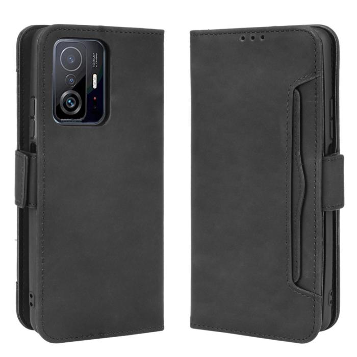 OEM - Multiple Card Slots Plånboksfodral Xiaomi 11T / 11T Pro - Svart