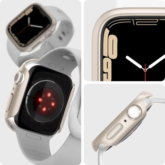 UTGATT - Spigen Apple Watch (41mm) Series 9 Skal Thin - Starlight