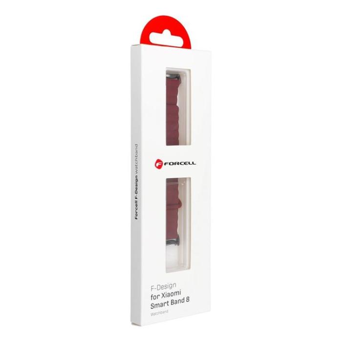 Forcell - Forcell Xiaomi Mi Band 8 Armband FX8 - Burgundy