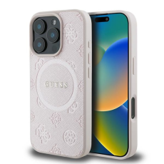 Guess - Guess Mobilskal till iPhone 16 Pro Magsafe Saffiano Peony Classic Logo
